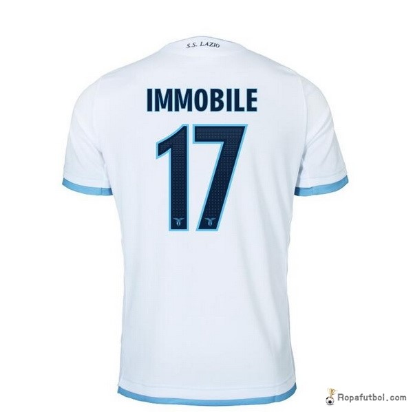 Camiseta Lazio Replica Tercera Ropa Immobile 2016/17 Blanco